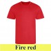 JC001 COOL T - Unisex környakú póló szublimáláshoz fire red
